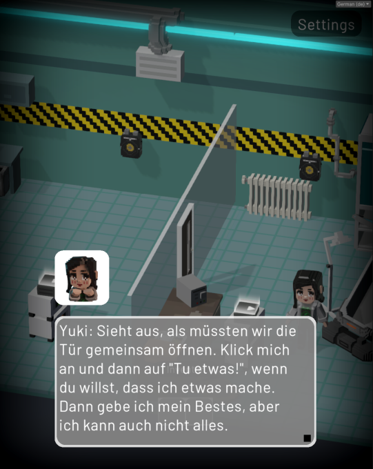 Yuki ist ein NSC im Handyspiel Qookies, wo die Spielenden mit ihr gemeinsam die Rätsel im Quantenlabor lösen können.